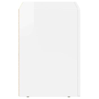 Nachttisch 2 pcs Hochglanz Weiß 40 x 35 x 50 cm Holzwerkstoff