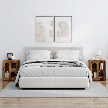 Nachttisch 2 pcs Altholz 40 x 35 x 50 cm Holzwerkstoff