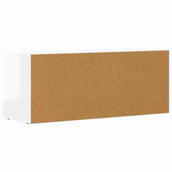 TV-Schränk Hochglanz Weiß 100 x 35 x 40 cm Holzwerkstoff