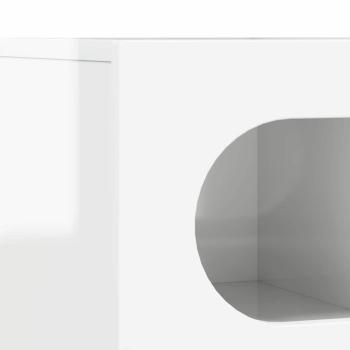 TV-Schränk Hochglanz Weiß 100 x 35 x 40 cm Holzwerkstoff