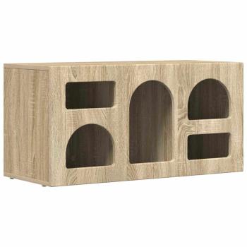 TV-Schränk Sonoma-Eiche 80 x 35 x 40 cm Holzwerkstoff