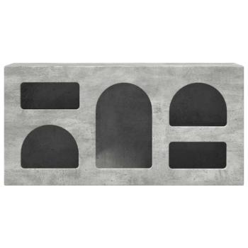 TV-Schränk ELST 80 x 35 x 40 cm Betongrau Holzwerkstoff