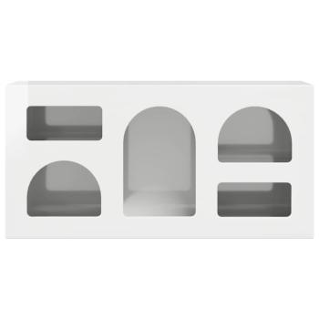 TV-Schränk Hochglanz Weiß 80 x 35 x 40 cm Holzwerkstoff