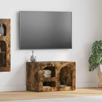ARDEBO.de - TV-Schränk Geräucherte Eiche 60 x 35 x 40 cm Holzwerkstoff