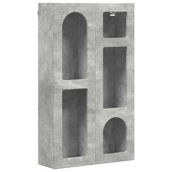 Hängeschrank Beton Grau 59 x 20 x 100 cm Holzwerkstoff