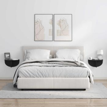 Wandregal 2 pcs Schwarz 38 x 19 x 19 cm Holzwerkstoff