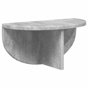 Wandregal 2 pcs Beton Grau 38 x 19 x 19 cm Holzwerkstoff