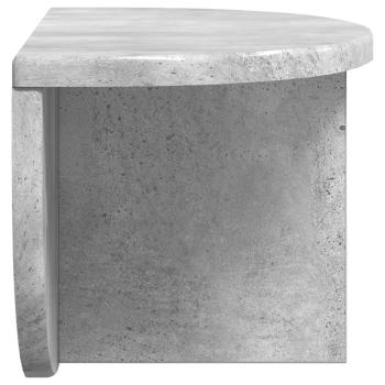 Wandregal 2 pcs Beton Grau 38 x 19 x 19 cm Holzwerkstoff