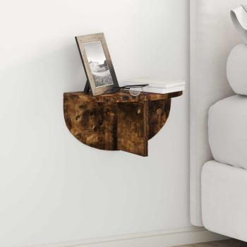 ARDEBO.de - Wandregal Geräucherte Eiche 38 x 19 x 19 cm Holzwerkstoff