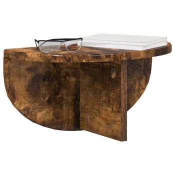 Wandregal Geräucherte Eiche 38 x 19 x 19 cm Holzwerkstoff