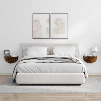 Wandregal Geräucherte Eiche 38 x 19 x 19 cm Holzwerkstoff