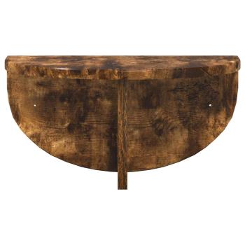 Wandregal Geräucherte Eiche 38 x 19 x 19 cm Holzwerkstoff