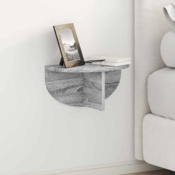 ARDEBO.de - Wandregal Graues Sonoma 38 x 19 x 19 cm Holzwerkstoff