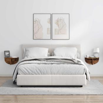 Wandregal 2 pcs Altholz 38 x 19 x 19 cm Holzwerkstoff