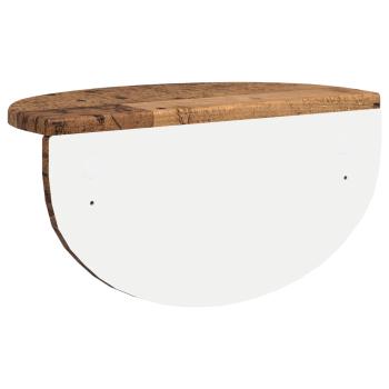 Wandregal 2 pcs Altholz 38 x 19 x 19 cm Holzwerkstoff