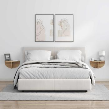 Wandregal 2 pcs Artisan-Eiche 38 x 19 x 19 cm Holzwerkstoff