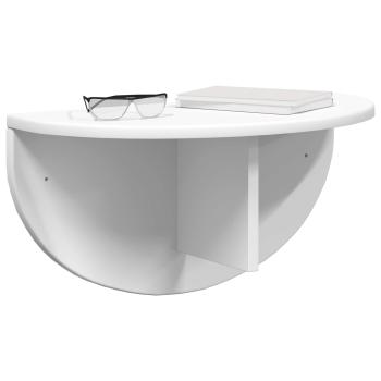 Wandregal Wandmontiert 2 pcs Weiß 38 x 19 x 19 cm Holzwerkstoff