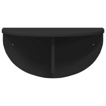 Wandregal 2 pcs Schwarz 38 x 19 x 19 cm Holzwerkstoff