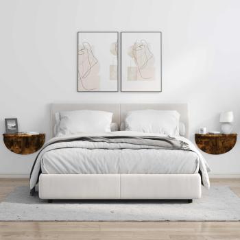 Wandregal Geräucherte Eiche 38 x 19 x 19 cm Holzwerkstoff