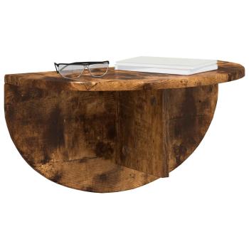 Wandregal 2 pcs Geräucherte Eiche 38 x 19 x 19 cm Holzwerkstoff