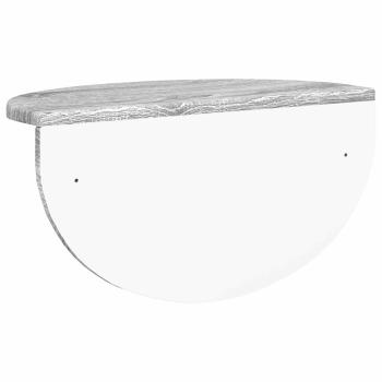 Wandregal 2 pcs Graues Sonoma 38 x 19 x 19 cm Holzwerkstoff