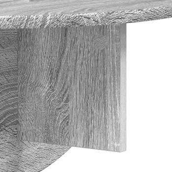 Wandregal 2 pcs Graues Sonoma 38 x 19 x 19 cm Holzwerkstoff