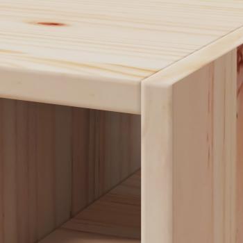 Weinregal 2 pcs Natur 56 x 25 x 56 cm Massives Kiefernholz