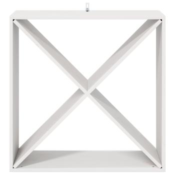 Weinregal 2 pcs Weiß 62 x 25 x 62 cm Massives Kiefernholz