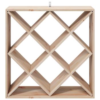 Weinregal 2 pcs Natur 62 x 25 x 62 cm Massives Kiefernholz