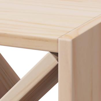 Weinregal 2 pcs Natur 62 x 25 x 62 cm Massives Kiefernholz