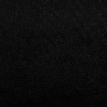 Sessel mit Hocker Schwarz 60 cm Mikrofasergewebe