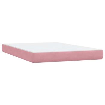 ARDEBO.de - Boxspringbett mit Matratze Rosa 160x210 cm Samt