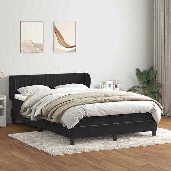 ARDEBO.de - Boxspringbett mit Matratze Schwarz 160x210 cm Samt