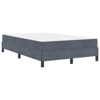 Boxspringbett mit Matratze Dunkelgrau 120 x 220 cm Stoff