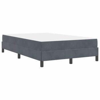 Boxspringbett mit Matratze Dunkelgrau 120 x 220 cm Stoff