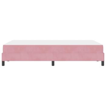 Boxspringbett mit Matratze Rosa 120 x 220 cm Stoff
