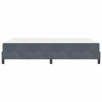 Boxspringbett mit Matratze Dunkelgrau 140 x 220 cm Stoff