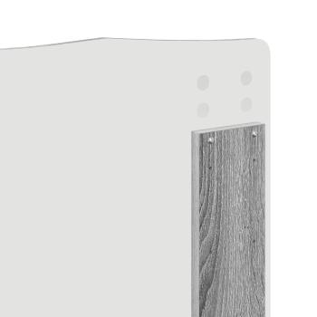 Bettrahmen Graues Sonoma 120 x 200 cm Holzwerkstoff