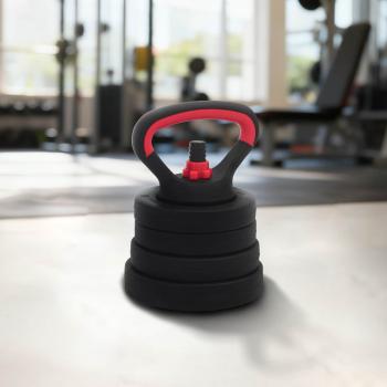 ARDEBO.de - 4-in-1 Hantelset Schwarz und Rot 121 x 19,5 x 19,5 cm