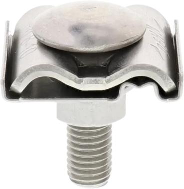 ARDEBO.de Dehn KP AQ4 50 DUL 8.10 VKL11 FRSM10 V2A Uni-Erdungsklemme mit Flachrundschraube und Sperrzahnmutter M10 (540263)