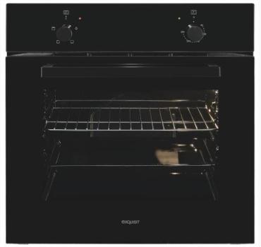 ARDEBO.de Exquisit EBE255-020 EEK: A Einbaubackofen, 59,5 cm breit, 59 L, Ober & Unterhitze, schwarz