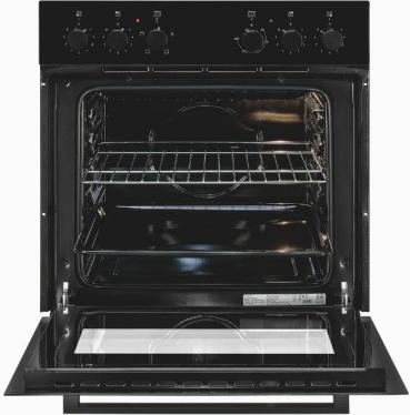 Exquisit EHE246-020-Set EEK A Herdset mit Glaskeramikkochfeld, 59,5 cm breit, 59 L, schwarz