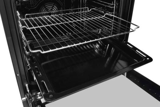 Exquisit EHE185-HBZ-020-Set EEK: A Herdset mit Glaskeramikkochfeld, 59,5 cm breit, 75 L, Edelstahl