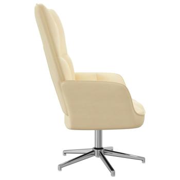 Relaxsessel Cremeweiß Samt