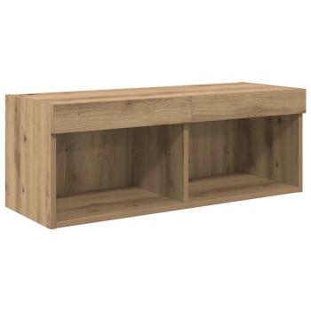 TV-Wandgeräte Wandmontiert 6 pcs Artisan-Eiche Holzwerkstoff