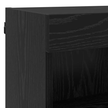 TV-Schränk 7 pcs Schwarz Eichen-Optik Holzwerkstoff