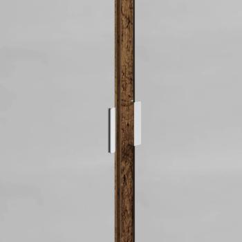 Badezimmerschrank-Set mit Regal mit Tür Altholz Holzwerkstoff