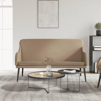 ARDEBO.de - Sitzbank Cappuccino-Braun 110x76x80 cm Kunstleder