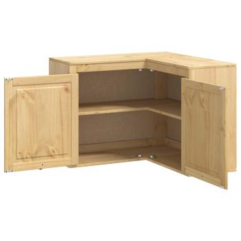 Schrank mit Regal Honig 80 x 80 x 60 cm Massives Kiefernholz