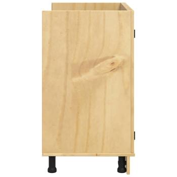 Schrank mit Tür Honig 80 x 46 x 81.5 cm Massives Kiefernholz